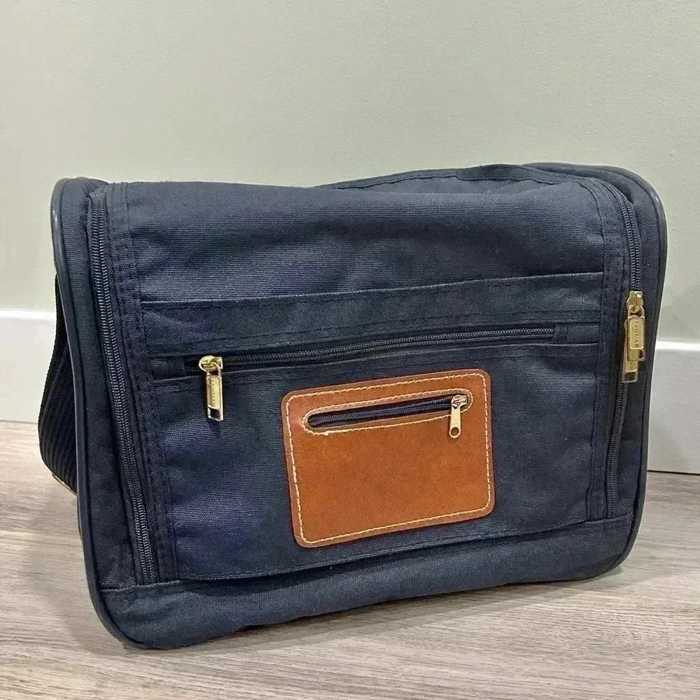 Vintage Jaguar Train Case Carry On Luggage Cosmetic Overnight Travel Duffel Bag